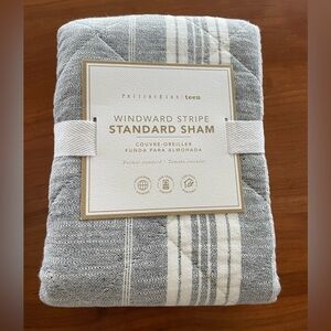 Potterybarn Teen Windward Strip Standard Sham 2